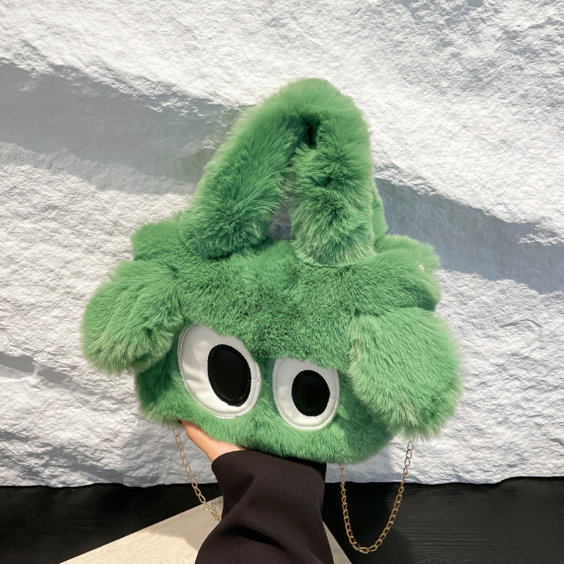 Милая мультяшная плюшевая сумка с большими глазами в виде щенка, женская модная сумка через плечо, пушистая сумка зелёный
Милая мультяшная плюшевая сумка с большими глазами в виде щенка, женская модная сумка через плечо, пушистая сумка зелёный