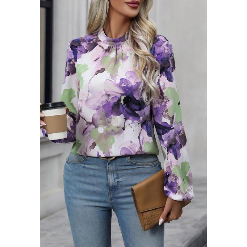 Женская блузка весна и осень нарисованные крупные цветы модный темперамент женские топы нижняя рубашка XXL фиолетовый
Женская блузка весна и осень нарисованные крупные цветы модный темперамент женские топы нижняя рубашка XXL фиолетовый