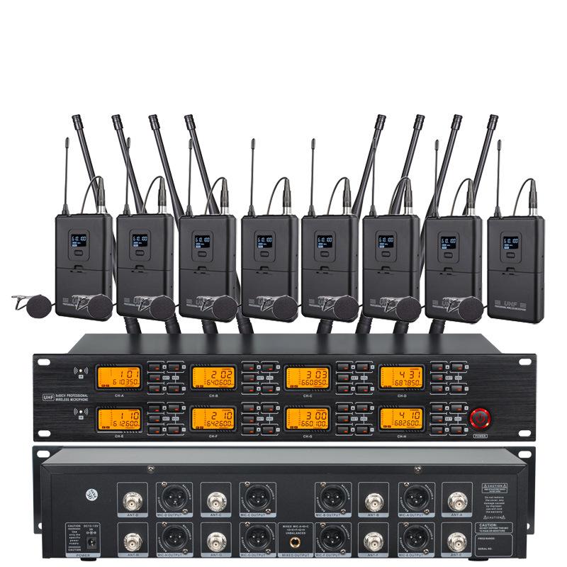 Wireless Lavalier Microphone System: One-to-Eight Configuration, Cross-Border Availability UK Power Supply
Wireless Lavalier Microphone System: One-to-Eight Configuration, Cross-Border Availability UK Power Supply