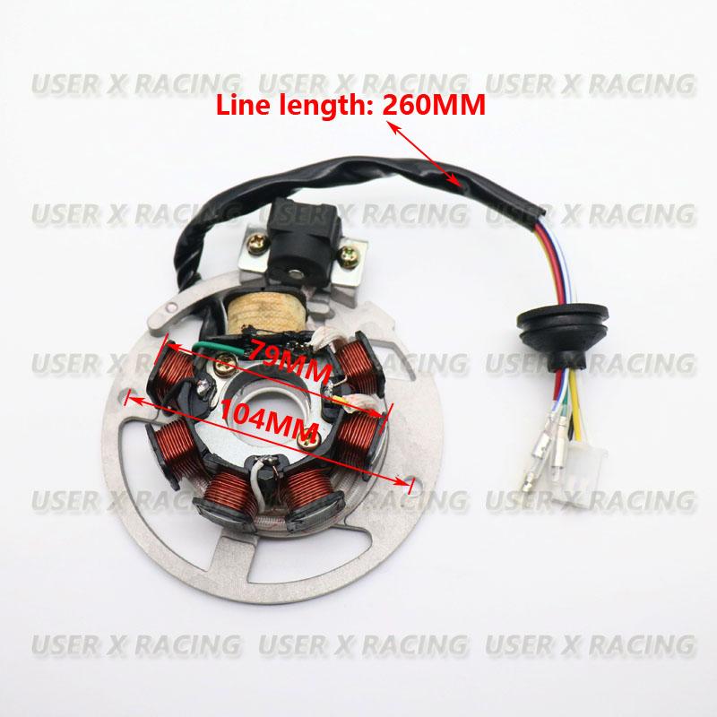 USERX Universal Motorcycle Accessories Engine ignition generator coil stator for YAMAHA Eton JOG50 XH90 CG50 GY6 50cc 1pc
USERX Universal Motorcycle Accessories Engine ignition generator coil stator for YAMAHA Eton JOG50 XH90 CG50 GY6 50cc 1pc