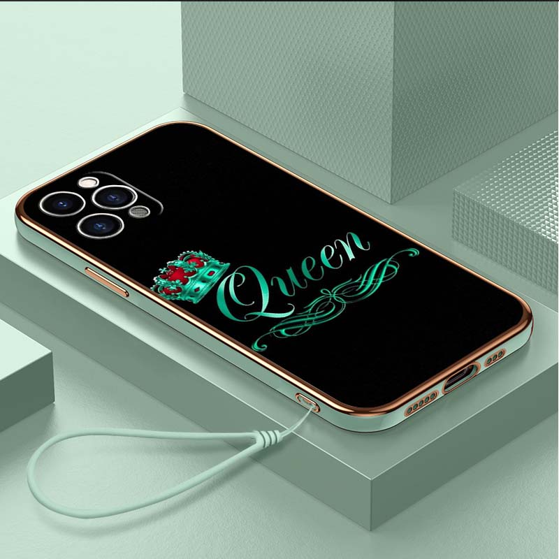 Роскошный чехол для телефона из ТПУ с ремешком для iPhone 6, 6s, 7, 8 Plus SE XR XS 11, 12, 13, 14, 15 Pro Max, мягкие чехлы A31 King Queen, художественный чехол для пар
Роскошный чехол для телефона из ТПУ с ремешком для iPhone 6, 6s, 7, 8 Plus SE XR XS 11, 12, 13, 14, 15 Pro Max, мягкие чехлы A31 King Queen, художественный чехол для пар