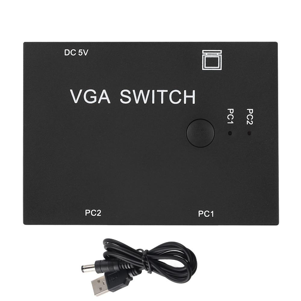 2 Port VGA Splitter 2 In 1 Out Plug and Play Video Selector Switcher Press Button Long Distance Share Monitor Gaming
2 Port VGA Splitter 2 In 1 Out Plug and Play Video Selector Switcher Press Button Long Distance Share Monitor Gaming