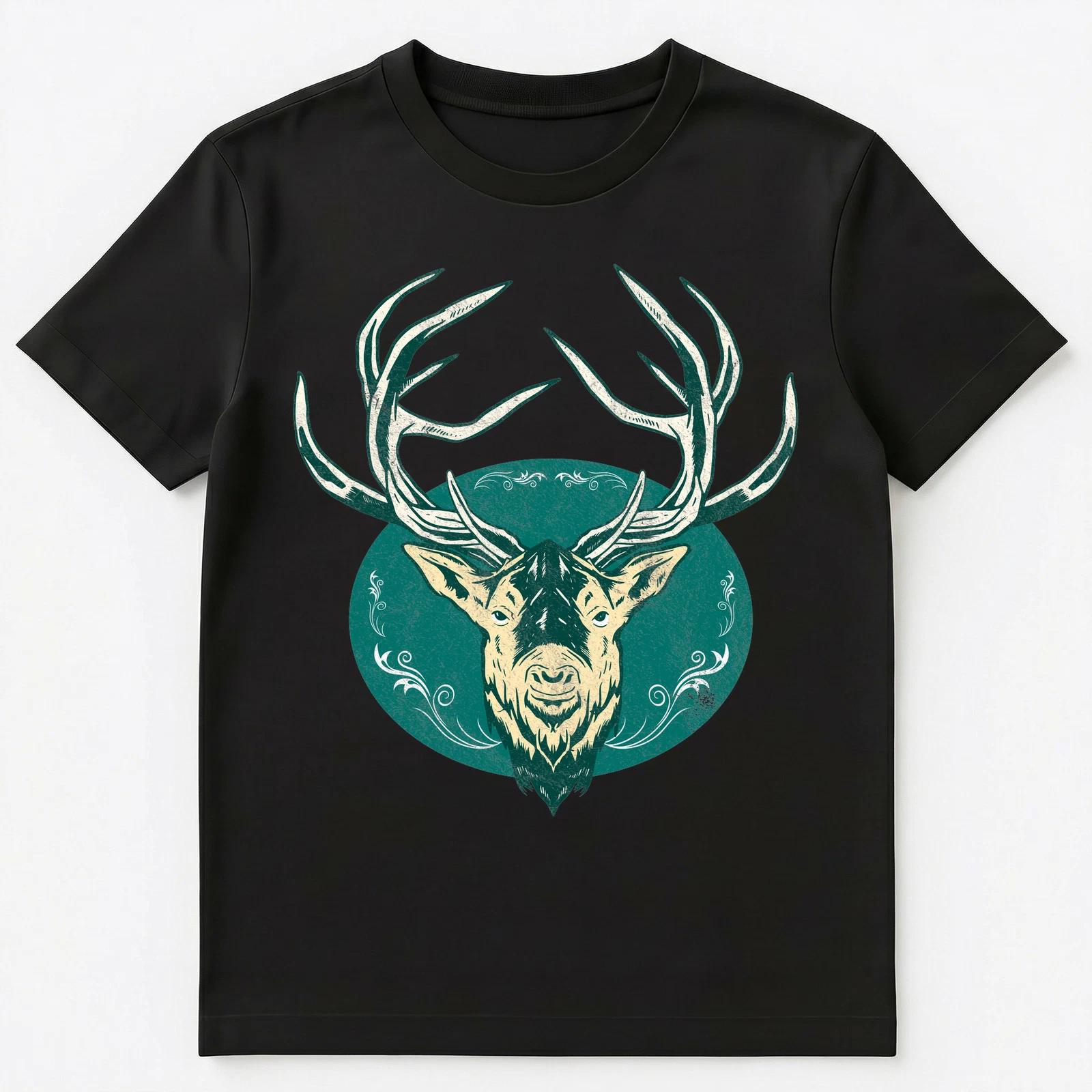 Deer Head With Antlers And Decorations Unisex T-Shirt XL
Deer Head With Antlers And Decorations Unisex T-Shirt XL