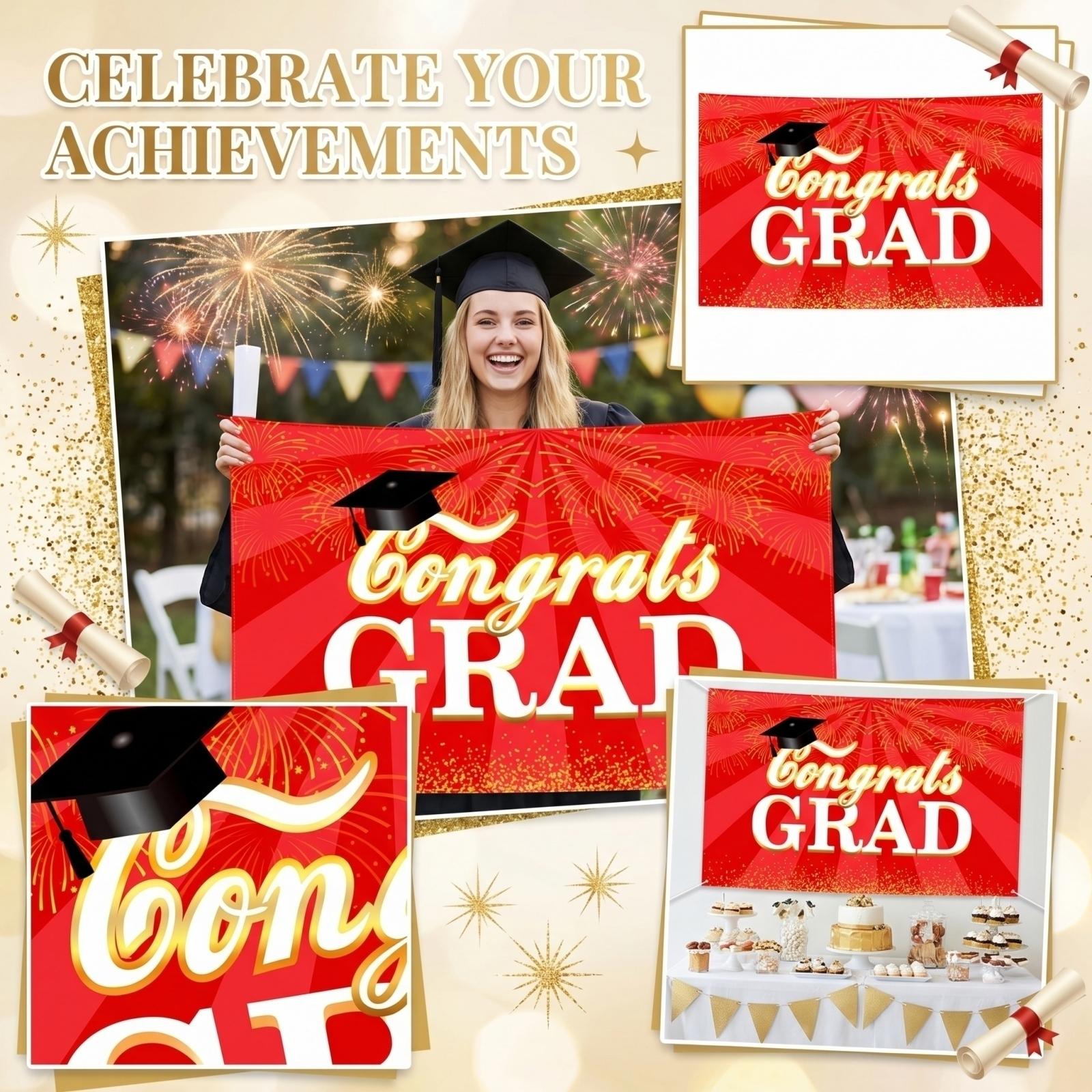 Graduation Party Congrats Grad Photography Background with Balloons Champagne Glasses and Graduation for Event Decoration one size
Graduation Party Congrats Grad Photography Background with Balloons Champagne Glasses and Graduation for Event Decoration one size