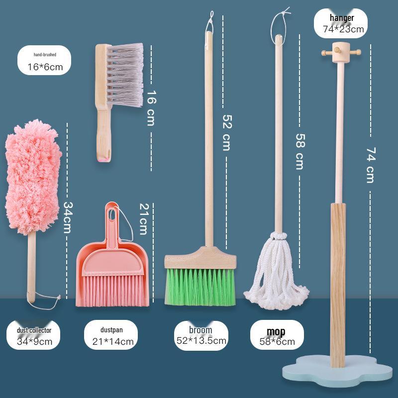 Kids Wooden Cleaning Play Set: Broom, Mop & Tools for Early Learning
Kids Wooden Cleaning Play Set: Broom, Mop & Tools for Early Learning