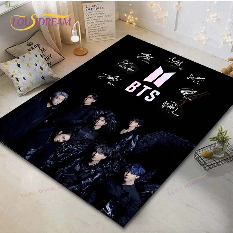 Kpop Bangtan Boys BTS Carpet Living Room Bedroom Bedside Mat Study Room Computer Chair Home Fashion Floor Mat Area Rug 40cm x 60cm
Kpop Bangtan Boys BTS Carpet Living Room Bedroom Bedside Mat Study Room Computer Chair Home Fashion Floor Mat Area Rug 40cm x 60cm