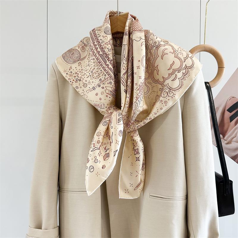 Women 88X88Cm Square Size Twill Silk Scarf 14Mu Real Silk Shawls And Wraps Autumn Spring Winter Multifunctional Pashmina 88x88cm
Women 88X88Cm Square Size Twill Silk Scarf 14Mu Real Silk Shawls And Wraps Autumn Spring Winter Multifunctional Pashmina 88x88cm