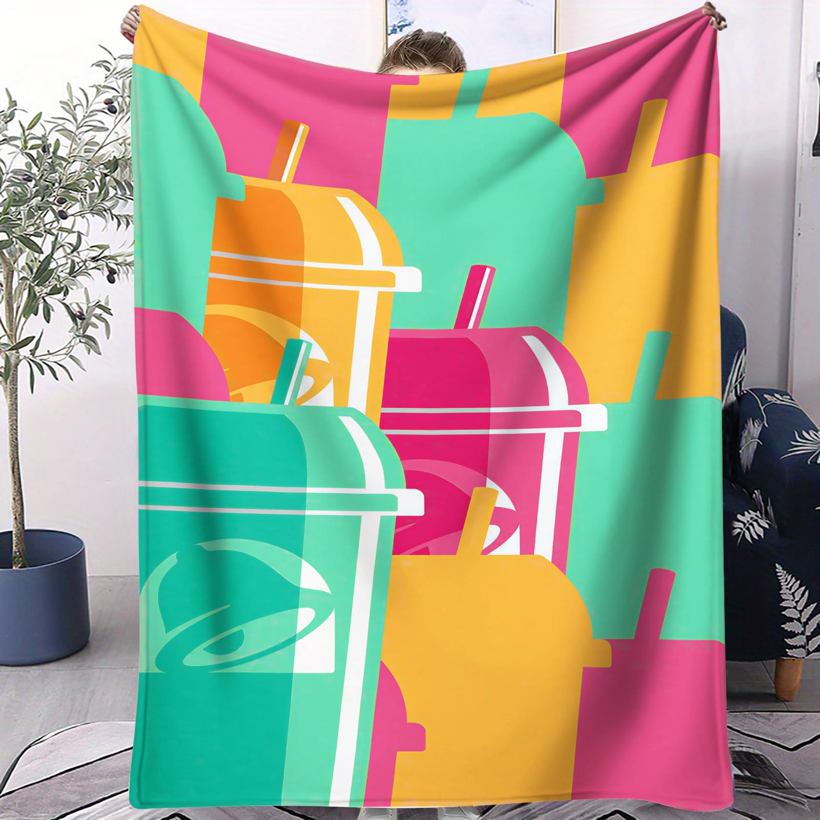 Popular Taco Bell Mexican Style Fast Food Themed Blanket Small Cover Blanket Soft And Comfortable Perfect For Sofas Beds And Car 70x100cm
Popular Taco Bell Mexican Style Fast Food Themed Blanket Small Cover Blanket Soft And Comfortable Perfect For Sofas Beds And Car 70x100cm