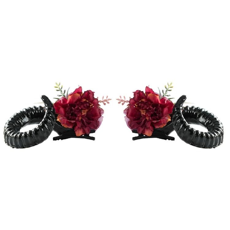 Gothic Sheep Hair Accessory Lightweight Design For Halloween Parties Cosplay Event With Flower Horn Detail чорний
Gothic Sheep Hair Accessory Lightweight Design For Halloween Parties Cosplay Event With Flower Horn Detail чорний