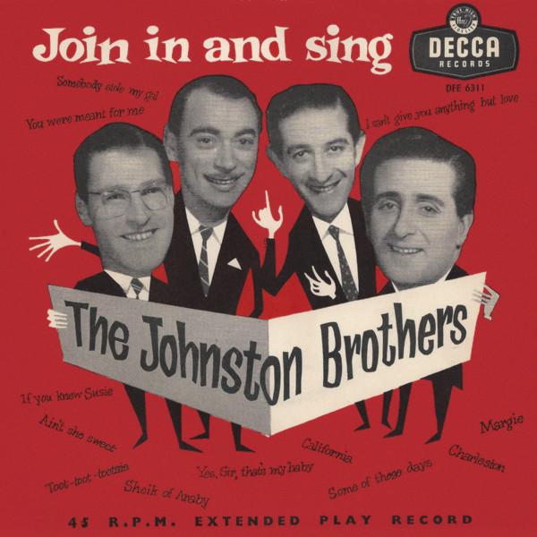 7inch Record JOHNSTON BROTHERS Join In And Sing DFE6311 Decca 1955 UK Jazz Used
7inch Record JOHNSTON BROTHERS Join In And Sing DFE6311 Decca 1955 UK Jazz Used
