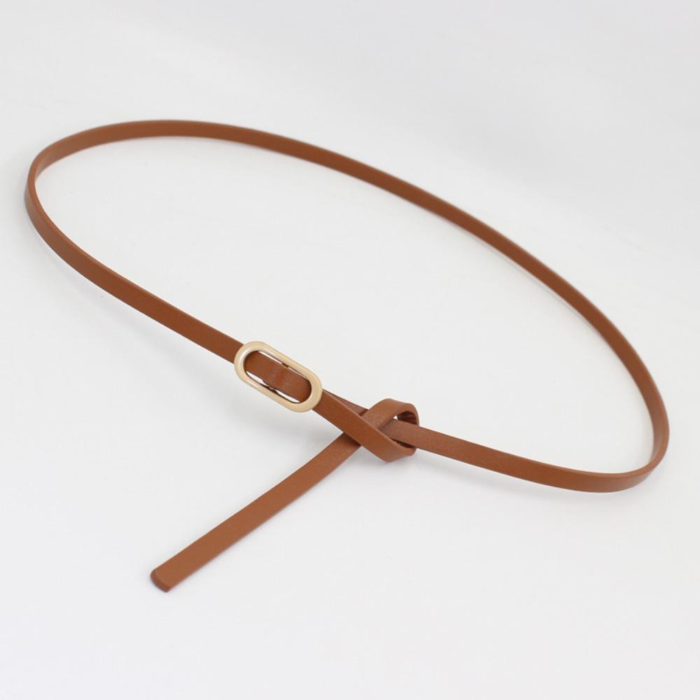 Повседневный ремень с эллиптической пряжкой, классический стиль, украшение на талию, модный тонкий пояс для девочек