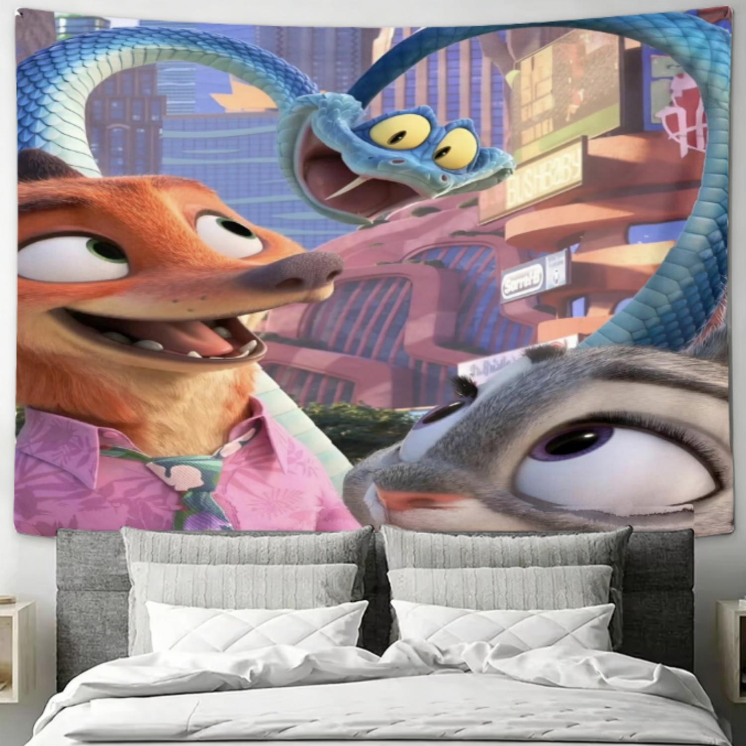 Zootopia 2 Nick Judy Tapestry Camping Party Dorm Home Daily Decor Backdrop Flat Print 74x94cm(29x37in)
Zootopia 2 Nick Judy Tapestry Camping Party Dorm Home Daily Decor Backdrop Flat Print 74x94cm(29x37in)