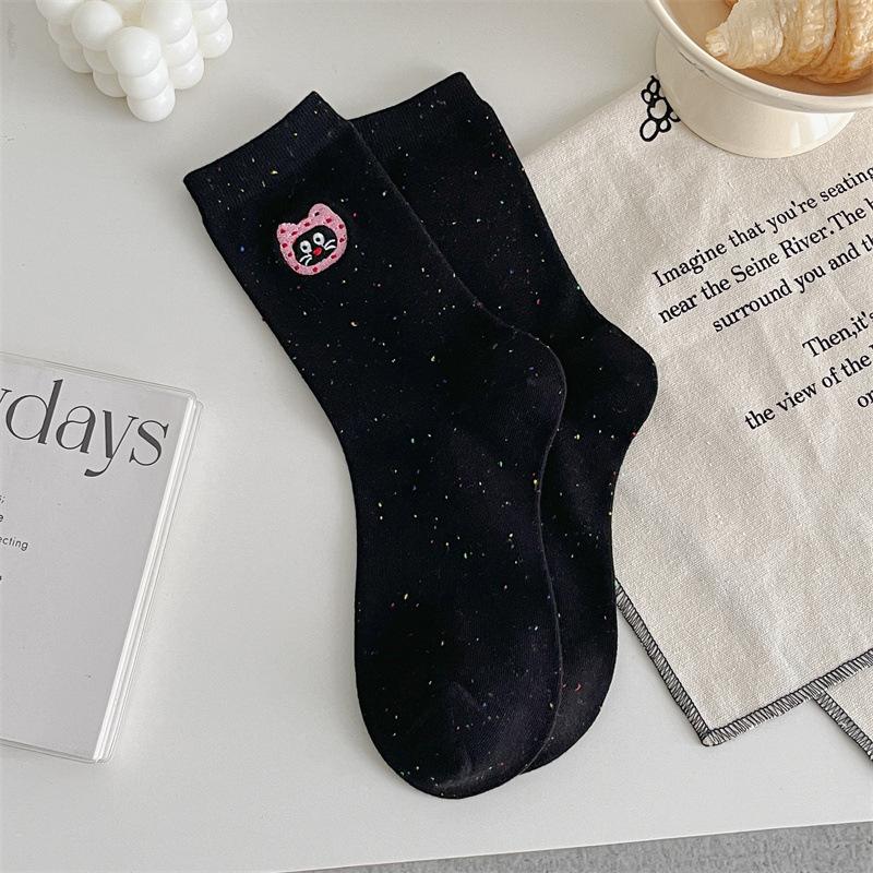 Spring and Autumn Socks: Women s Piffon Cartoon Embroidery Mid-calf Socks, Versatile for Outerwear, Long Calf Pile Socks 1 pair чорний
Spring and Autumn Socks: Women s Piffon Cartoon Embroidery Mid-calf Socks, Versatile for Outerwear, Long Calf Pile Socks 1 pair чорний