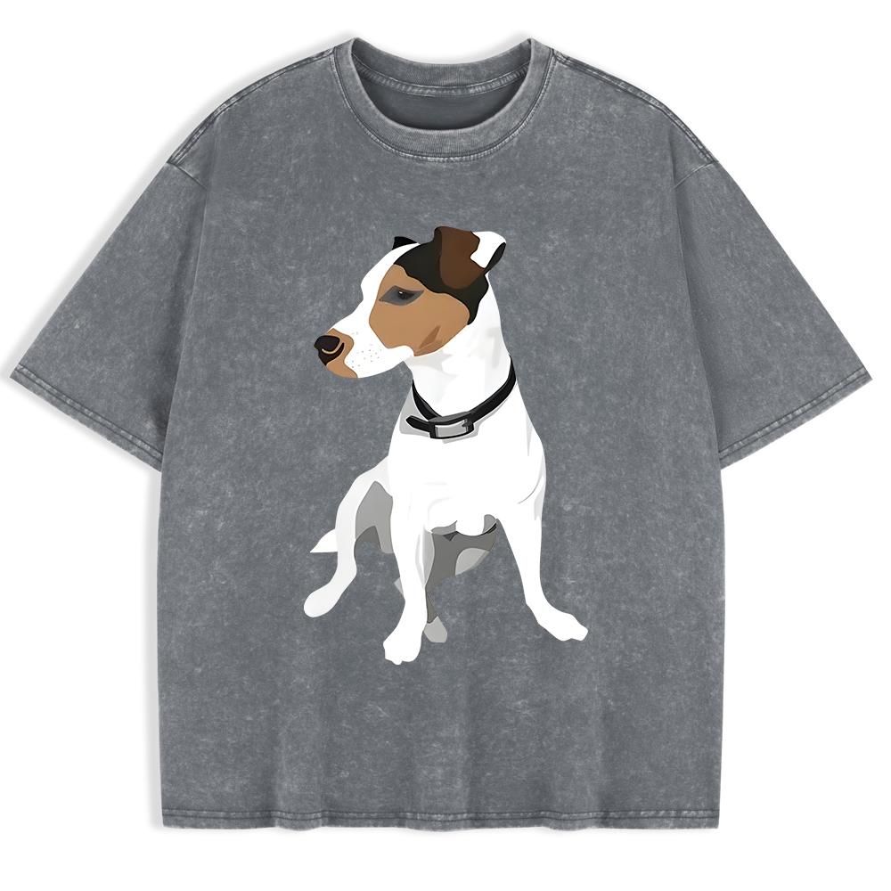 Russell Terrier Puppy Print Washed T-Shirts Mens Cotton Short Sleeve Tops Summer O-Neck Oversize T Shirt Basic Soft Clothes S
Russell Terrier Puppy Print Washed T-Shirts Mens Cotton Short Sleeve Tops Summer O-Neck Oversize T Shirt Basic Soft Clothes S