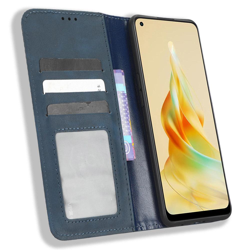 For Oppo Reno8 T 4G Phone Wallet Case Retro Texture PU Leather Stand Cell Phone Cover Blue
For Oppo Reno8 T 4G Phone Wallet Case Retro Texture PU Leather Stand Cell Phone Cover Blue