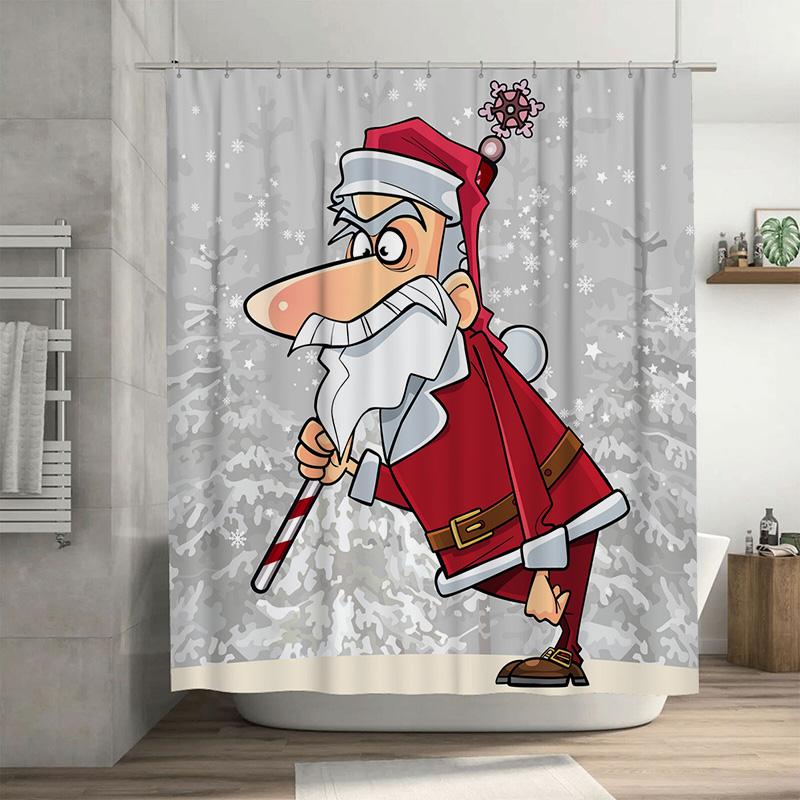 Tu Santa Claus Shower Curtain Christmas Holiday Bathroom Decor Festive Xmas Pattern Waterproof Fabric Home Decor Gift W60H190(CM)-1 Pcs
Tu Santa Claus Shower Curtain Christmas Holiday Bathroom Decor Festive Xmas Pattern Waterproof Fabric Home Decor Gift W60H190(CM)-1 Pcs