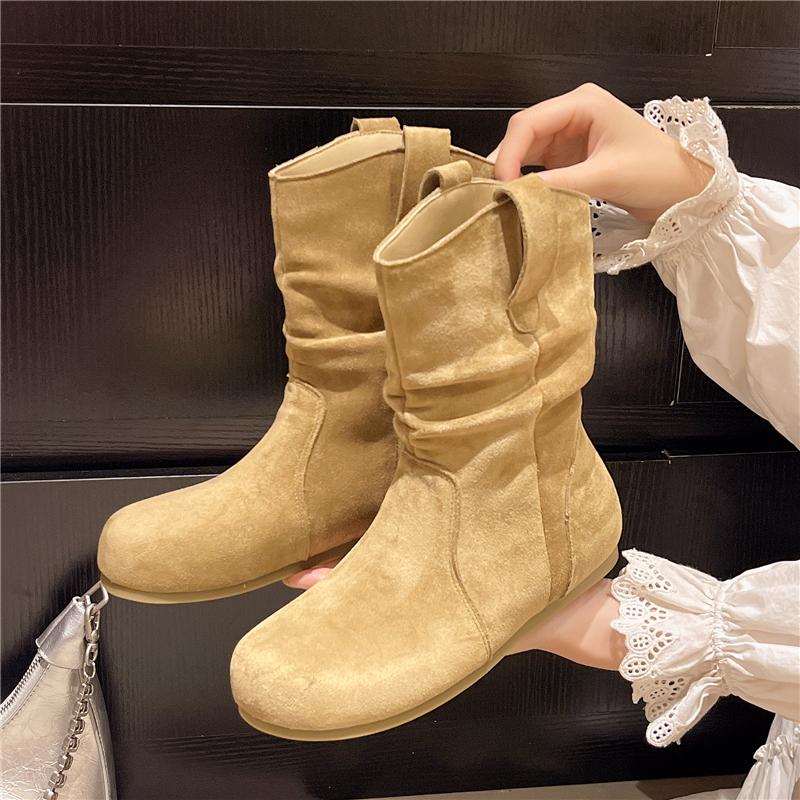 New Style Women s Suede Casual Boots for Women Ankle Boot Short Slip on Flat Shoes Retro Versatile Soft Bottom Lady Boot 35
New Style Women s Suede Casual Boots for Women Ankle Boot Short Slip on Flat Shoes Retro Versatile Soft Bottom Lady Boot 35