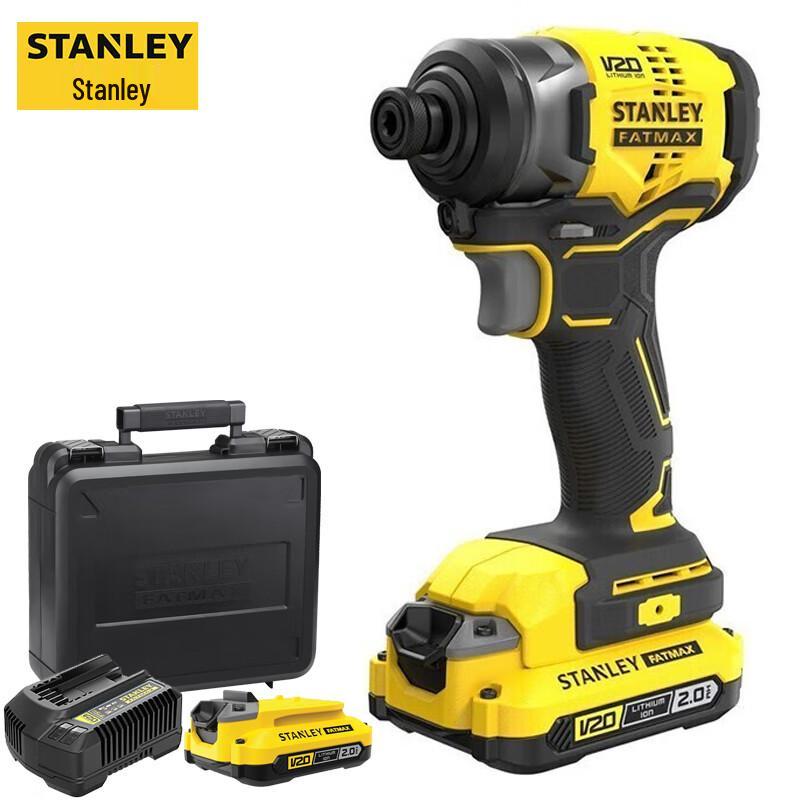 STANLEY 20V Cordless Brushless Impact Drill/Driver CN plug (adapter included) 2 x 2Ah Batteries & Charger
STANLEY 20V Cordless Brushless Impact Drill/Driver CN plug (adapter included) 2 x 2Ah Batteries & Charger