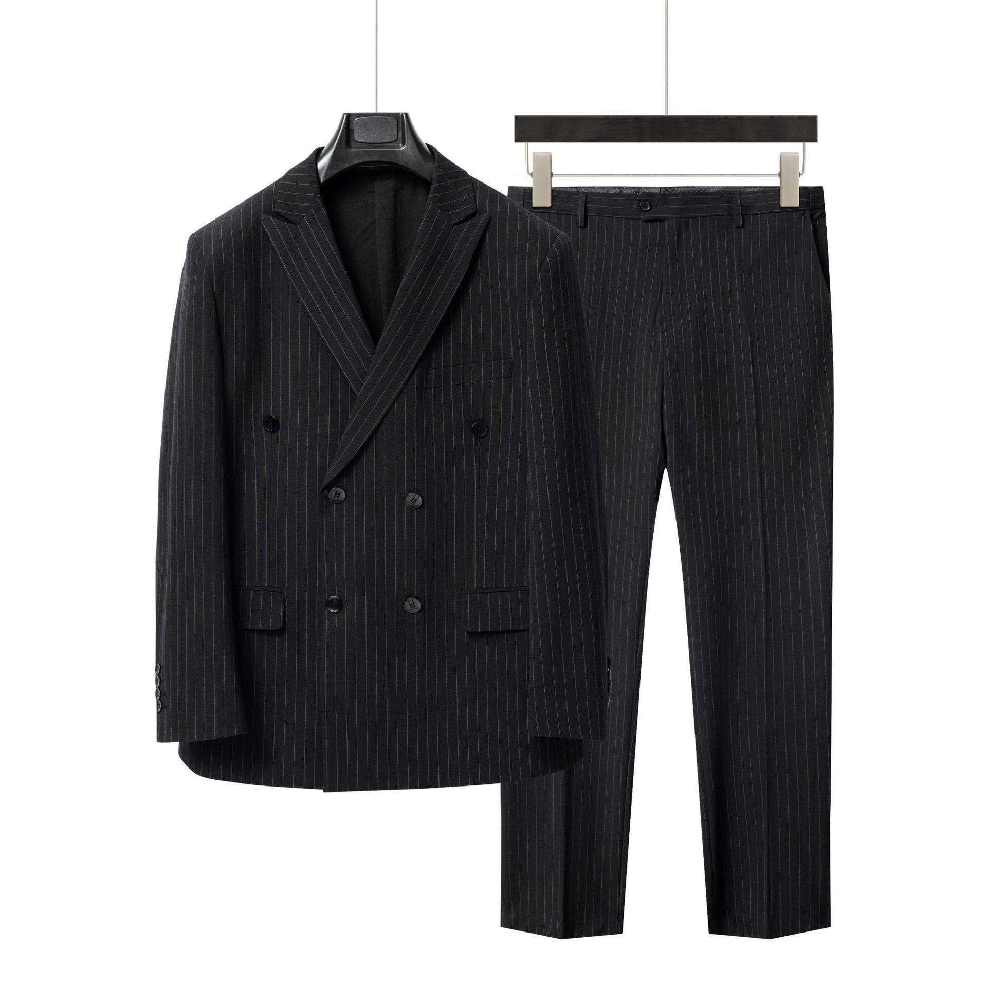 Чоловічий двобортний смугастий костюмний комплект, вільного крою, великого розміру для високих і великих, ідеальний для весіль. 4XL
Чоловічий двобортний смугастий костюмний комплект, вільного крою, великого розміру для високих і великих, ідеальний для весіль. 4XL