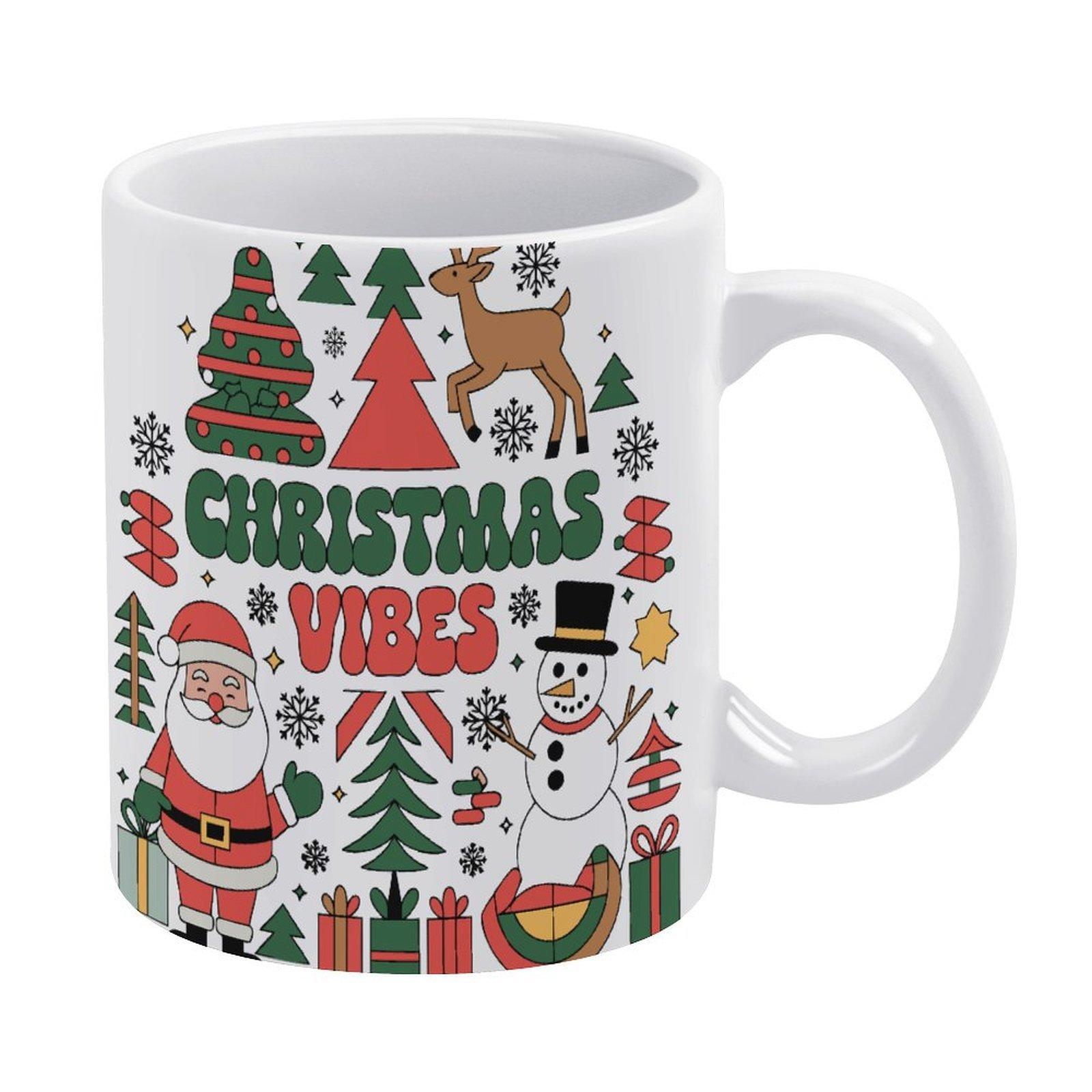 11oz White Ceramic Mug with Glossy Finish and Double-Sided Printed Area, Suitable for Coffee, Tea and Daily Beverage Enjoyment
11oz White Ceramic Mug with Glossy Finish and Double-Sided Printed Area, Suitable for Coffee, Tea and Daily Beverage Enjoyment