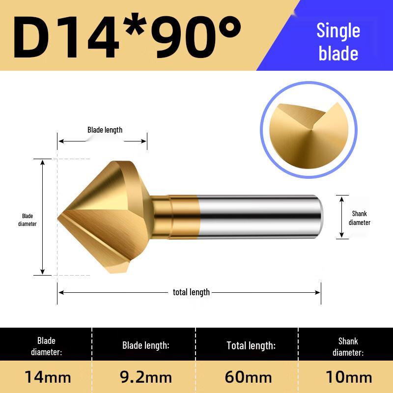 Jundingying 90-Degree Chamfering Deburring Countersink Drill Bit
Jundingying 90-Degree Chamfering Deburring Countersink Drill Bit
