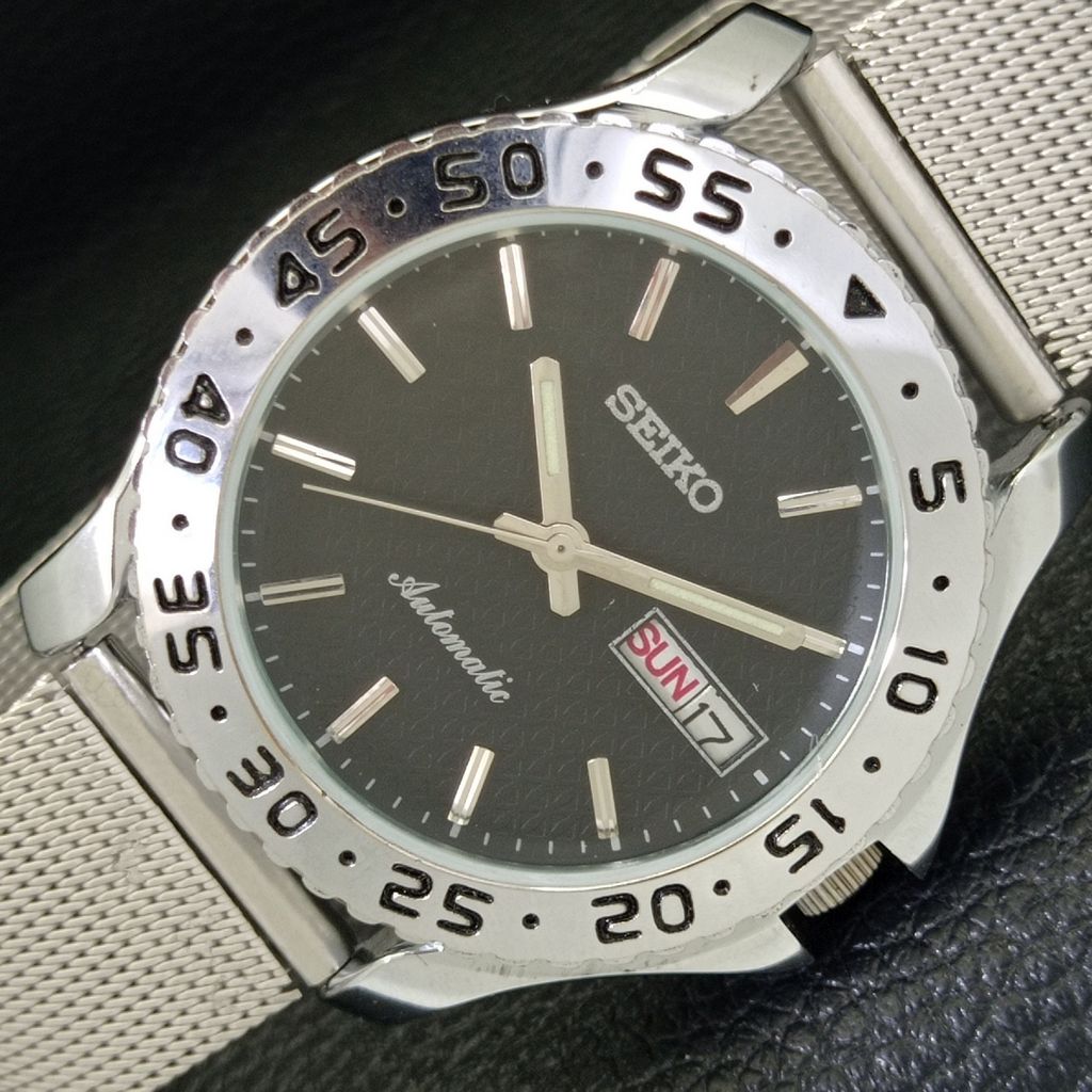 REFURBISHED VINTAGE SEIKO AUTOMATIC 6319A JAPAN MENS BLACK DIAL WATCH a434342-2 R120-a434342
REFURBISHED VINTAGE SEIKO AUTOMATIC 6319A JAPAN MENS BLACK DIAL WATCH a434342-2 R120-a434342