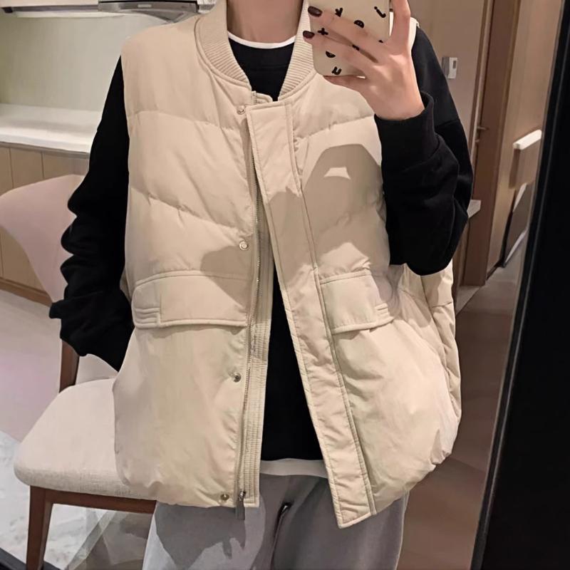 Корейская мода Женский зимний жилет со стойкой воротником Свободный крой Верхняя одежда Легко сочетающаяся Без рукавов Утепленная хлопковая куртка 2XL
Корейская мода Женский зимний жилет со стойкой воротником Свободный крой Верхняя одежда Легко сочетающаяся Без рукавов Утепленная хлопковая куртка 2XL