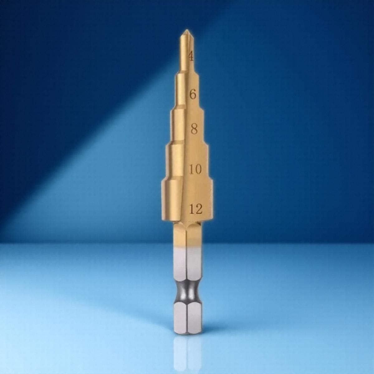 STONEGO HSS M35 Cobalt Step Drill HSS CO High Speed Steel Taper Hexagon Shank 4-12mm/4-20mm/5-21mm/5-27mm/4-32mm
STONEGO HSS M35 Cobalt Step Drill HSS CO High Speed Steel Taper Hexagon Shank 4-12mm/4-20mm/5-21mm/5-27mm/4-32mm
