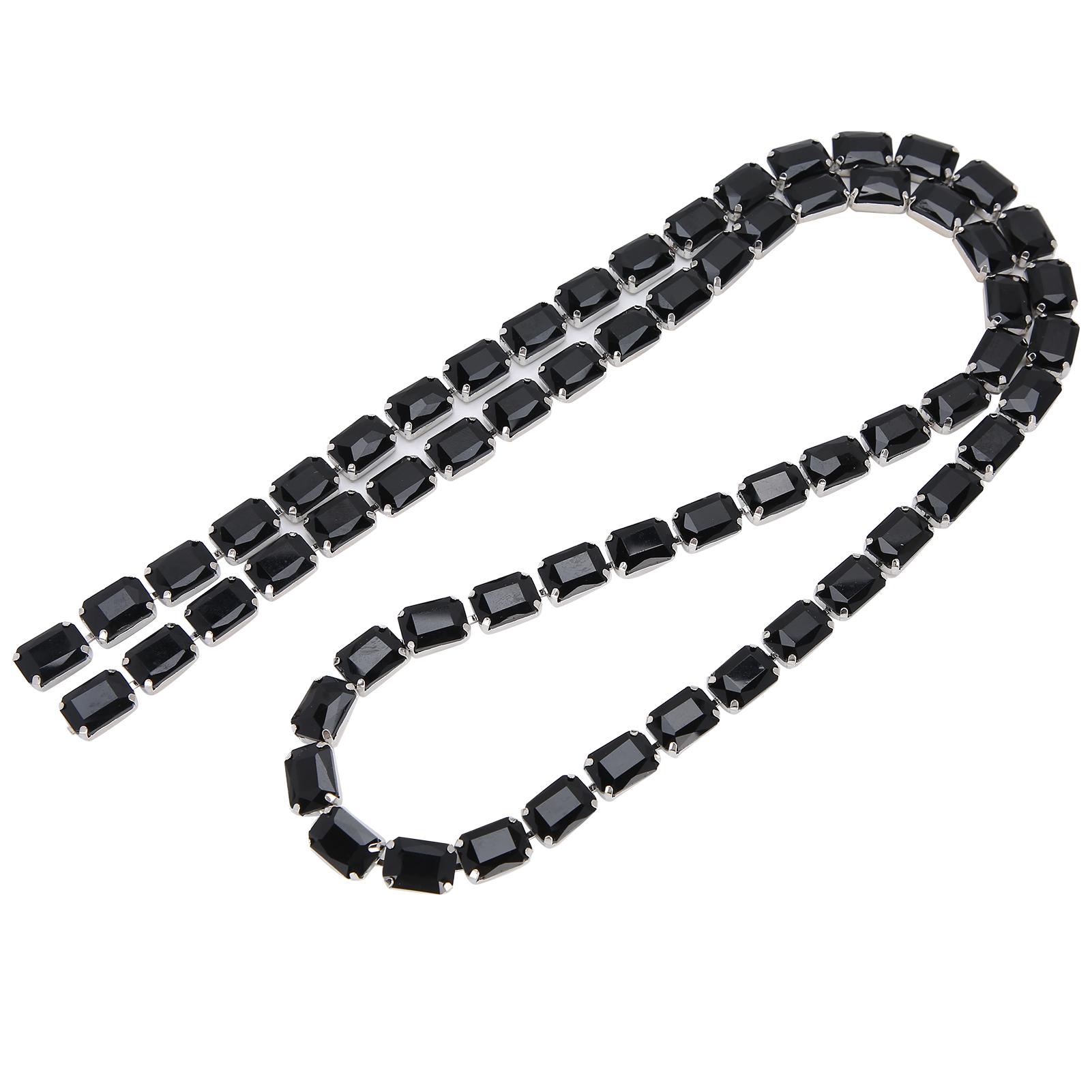 Rectangular Glass Diamond Chain Pendant DIY Hand Made Sewing Clothes Shoes Accessories(Black ) чёрный
Rectangular Glass Diamond Chain Pendant DIY Hand Made Sewing Clothes Shoes Accessories(Black ) чёрный