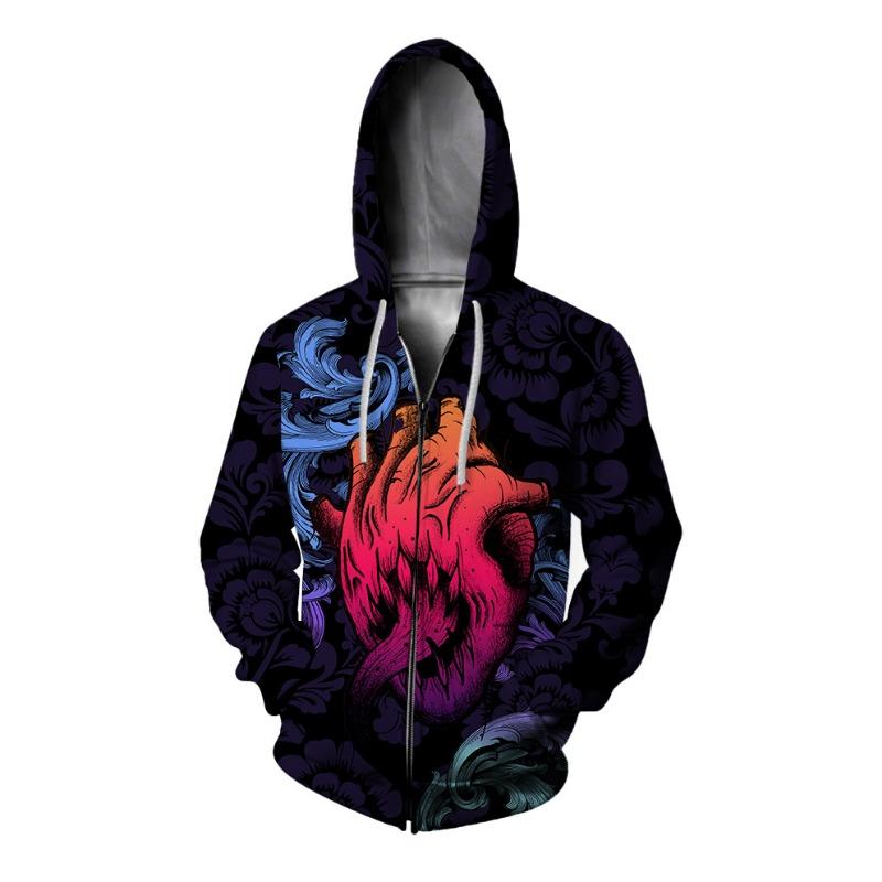 3D-печать Новые толстовки и свитшоты Myth Man Hoodie Men Skull Zip Up Hoodies Cool Heart Dark Удобные и модные мужские
3D-печать Новые толстовки и свитшоты Myth Man Hoodie Men Skull Zip Up Hoodies Cool Heart Dark Удобные и модные мужские