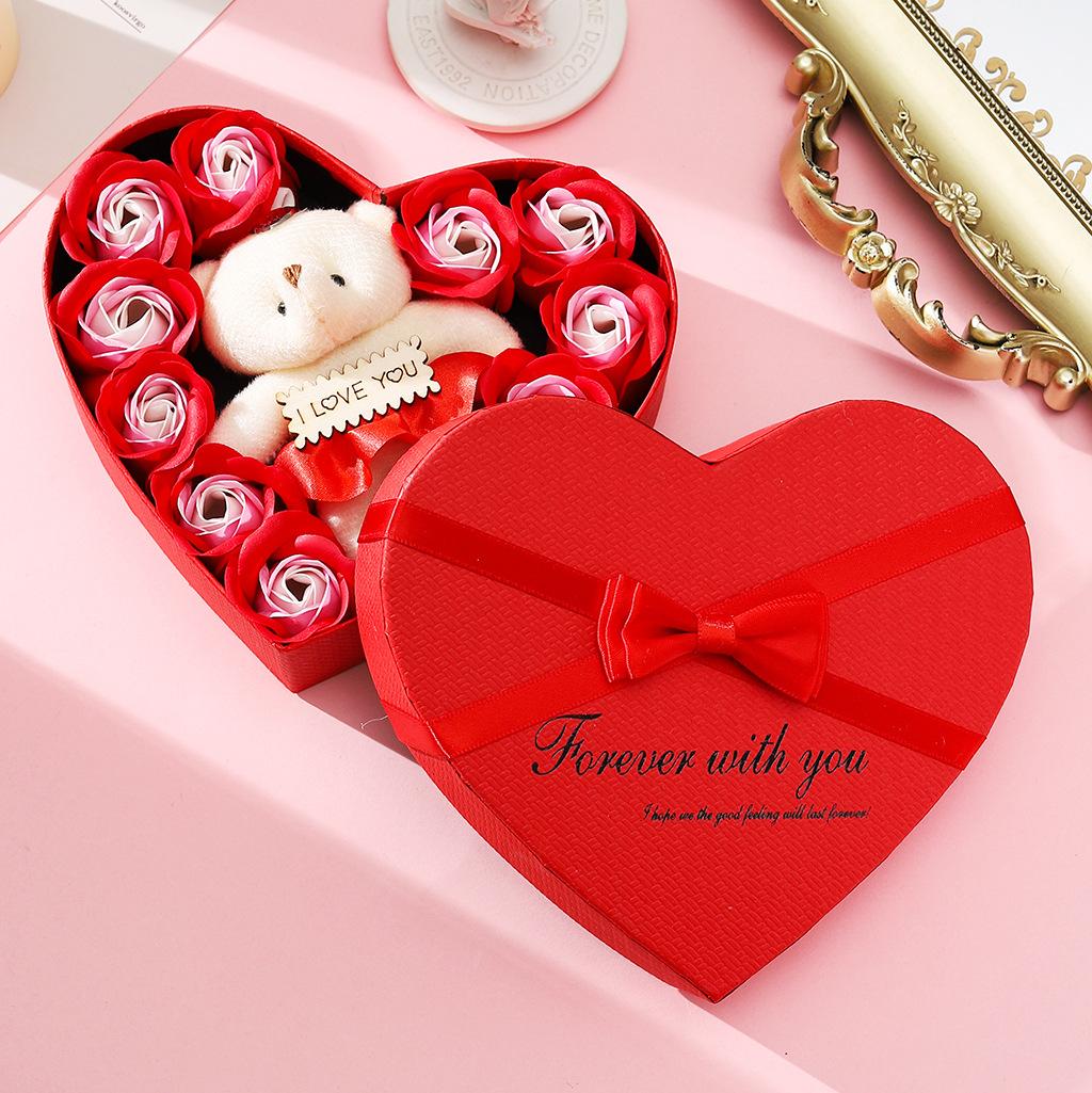 Uflower Red Pink Rose Love Gift Box with Bear Valentine s day Mother s day Christmas Anniversary Gift Wedding Party Decor 1PC
Uflower Red Pink Rose Love Gift Box with Bear Valentine s day Mother s day Christmas Anniversary Gift Wedding Party Decor 1PC