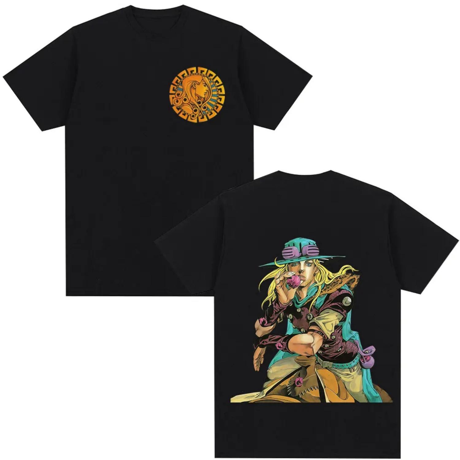 Аниме JoJo s Bizarre Adventure STEEL BALL RUN Диего Брандо Футболки Мужская Одежда Повседневная Харадзюку Хлопок Короткий Рукав Футболки S чёрный
Аниме JoJo s Bizarre Adventure STEEL BALL RUN Диего Брандо Футболки Мужская Одежда Повседневная Харадзюку Хлопок Короткий Рукав Футболки S чёрный