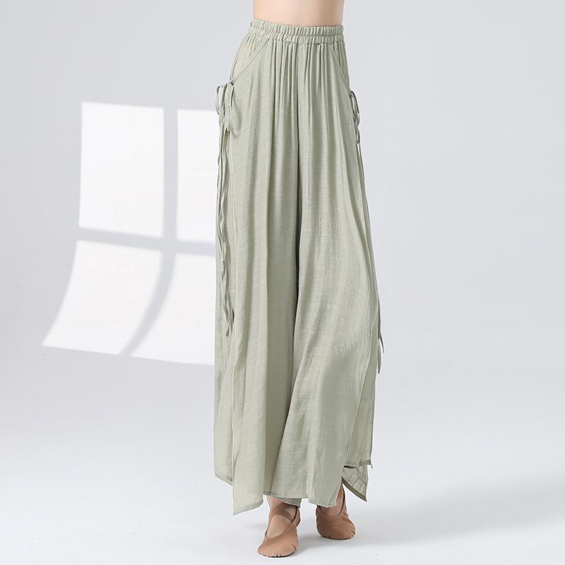 Viscose Linen Pant Women Stage Clothing Flowy Wide Leg Culottes High Waist Belt Loose Folk Dancewear Hanfu Trouser White XS зелений
Viscose Linen Pant Women Stage Clothing Flowy Wide Leg Culottes High Waist Belt Loose Folk Dancewear Hanfu Trouser White XS зелений