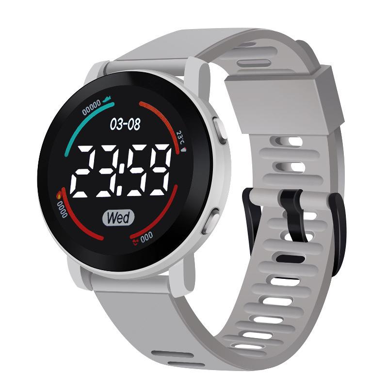 New Fashion LED Round Watch: Unisex Casual Sports & Luminous Electronic for Junior High & High School Students серый
New Fashion LED Round Watch: Unisex Casual Sports & Luminous Electronic for Junior High & High School Students серый