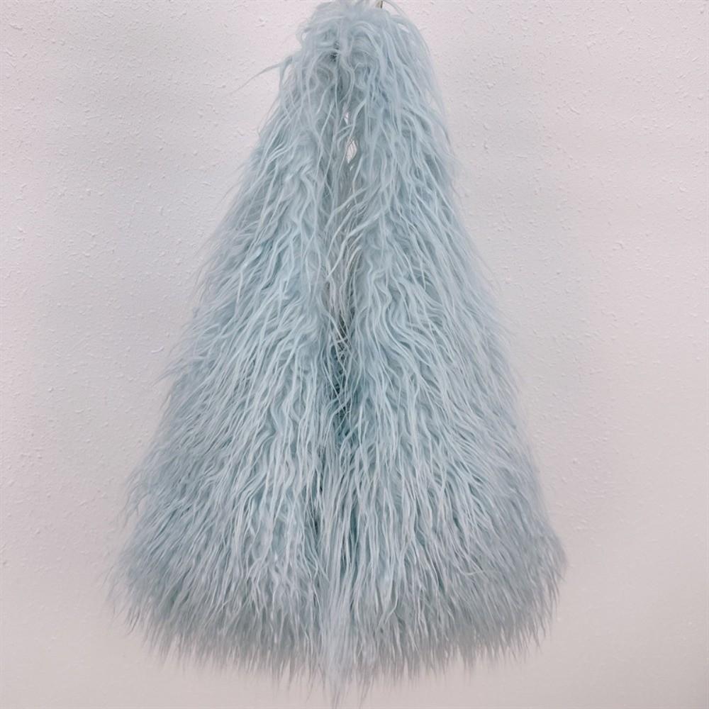 Polyester Stripe Faux Fur Ladies Tote Portable Large Capacity Shoulder Bag Magnetic Button Solid Color Commuting Handbag Travel небо синє кольору
Polyester Stripe Faux Fur Ladies Tote Portable Large Capacity Shoulder Bag Magnetic Button Solid Color Commuting Handbag Travel небо синє кольору
