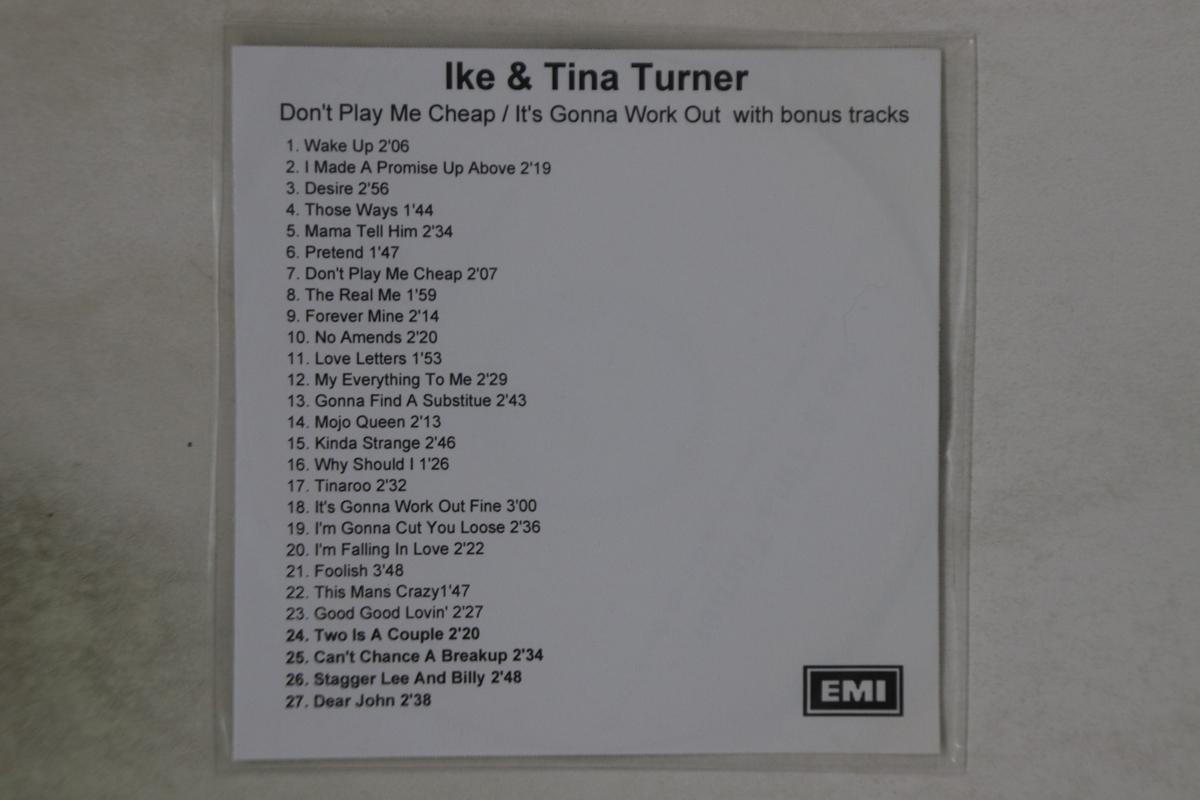 CD IKE & TINA TURNER - Dont Play Me Cheep / Its Gonna Work NONEPROMO EMI Unknown Soul/Funk Used
CD IKE & TINA TURNER - Dont Play Me Cheep / Its Gonna Work NONEPROMO EMI Unknown Soul/Funk Used