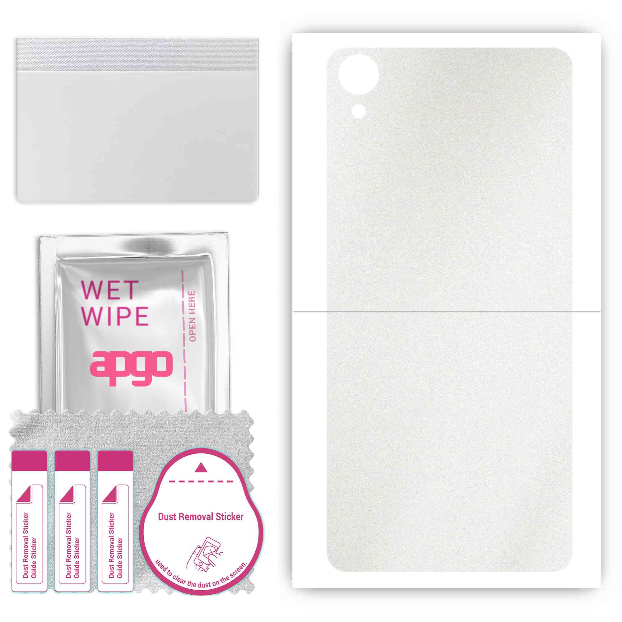 apgo Protective Skin Sticker for the back compatible with Sony Xperia XA Ultra, Wrap Film, Foil, Vinyl - Pattern Matte Transparent
apgo Protective Skin Sticker for the back compatible with Sony Xperia XA Ultra, Wrap Film, Foil, Vinyl - Pattern Matte Transparent