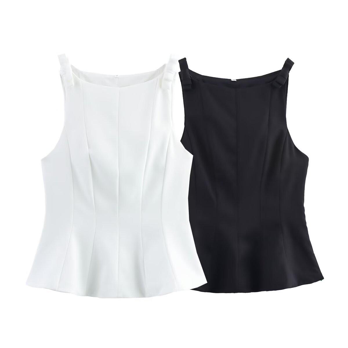 2025 Summer European & American Style Bow Hem Short Skirt Vest Top for Women Large чёрный
2025 Summer European & American Style Bow Hem Short Skirt Vest Top for Women Large чёрный