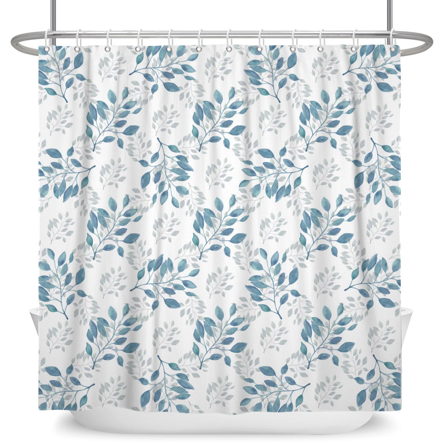 Minimalist Botanical Shower Curtain Pastel Leaf Floral Pattern Waterproof Bath Curtain For Bathroom Decor Polyester With Hooks W60H190(CM)-1 Pcs
Minimalist Botanical Shower Curtain Pastel Leaf Floral Pattern Waterproof Bath Curtain For Bathroom Decor Polyester With Hooks W60H190(CM)-1 Pcs