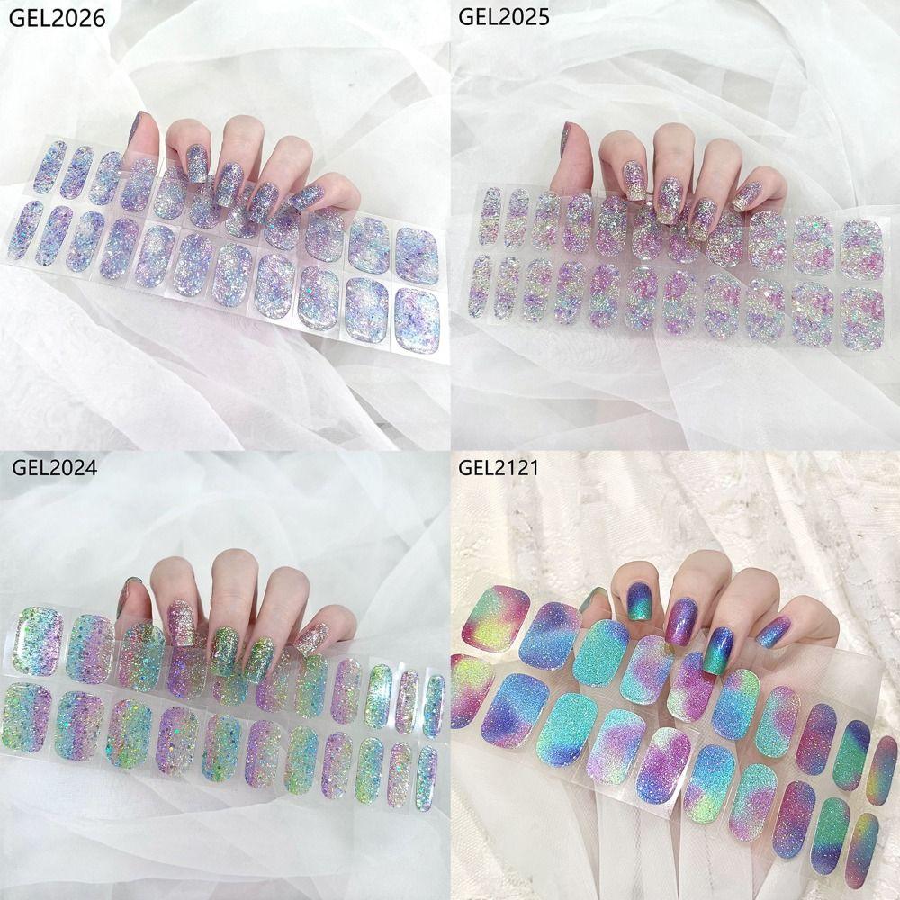 20PCS Colorful Gel Nail Strips Nebula Gel Full Nail Wraps Galaxy Nail Art Stickers Women GEL2023
20PCS Colorful Gel Nail Strips Nebula Gel Full Nail Wraps Galaxy Nail Art Stickers Women GEL2023
