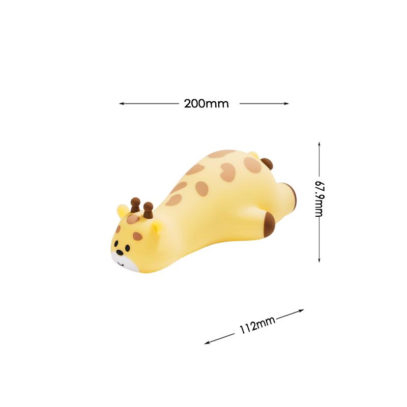Мультяшный силиконовый ночник-жираф, защита глаз, теплый свет, прикроватная лампа, перезаряжаемый, атмосферный светильник для чтения, используется для декорати жирафовый
Мультяшный силиконовый ночник-жираф, защита глаз, теплый свет, прикроватная лампа, перезаряжаемый, атмосферный светильник для чтения, используется для декорати жирафовый