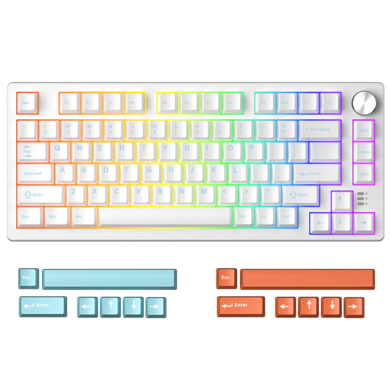 DAREU EK75RT Gaming Keyboard with Rapid Trigger Magnetic Switch Adjustable Actuation Tenkeyless TKL Wired USB English Layout RGB Volume Adjustment
DAREU EK75RT Gaming Keyboard with Rapid Trigger Magnetic Switch Adjustable Actuation Tenkeyless TKL Wired USB English Layout RGB Volume Adjustment