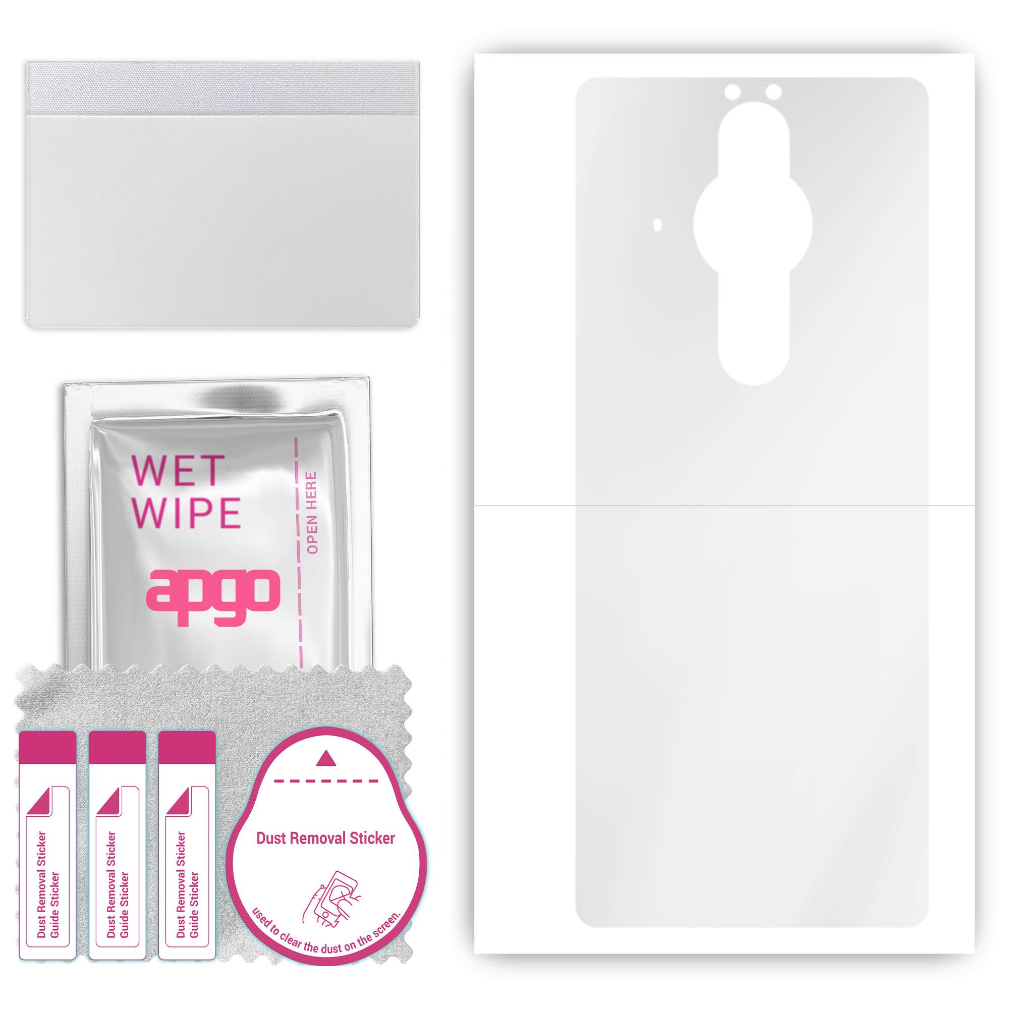 apgo Ultra Clear Protective Skin Sticker for the back compatible with Sony Xperia PRO, Wrap Film, Hydrogel Film, Flexible, Soft TPU with positioning l
apgo Ultra Clear Protective Skin Sticker for the back compatible with Sony Xperia PRO, Wrap Film, Hydrogel Film, Flexible, Soft TPU with positioning l