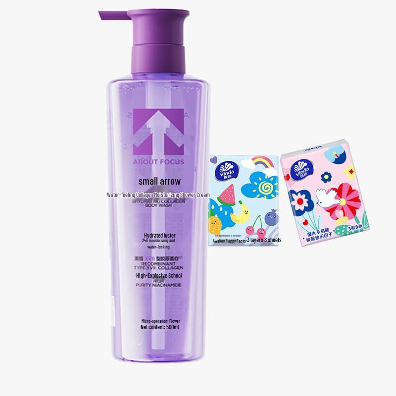 Xiao Jian Tou Hydrating Collagen Shower Gel with Vinda Tissues
Xiao Jian Tou Hydrating Collagen Shower Gel with Vinda Tissues