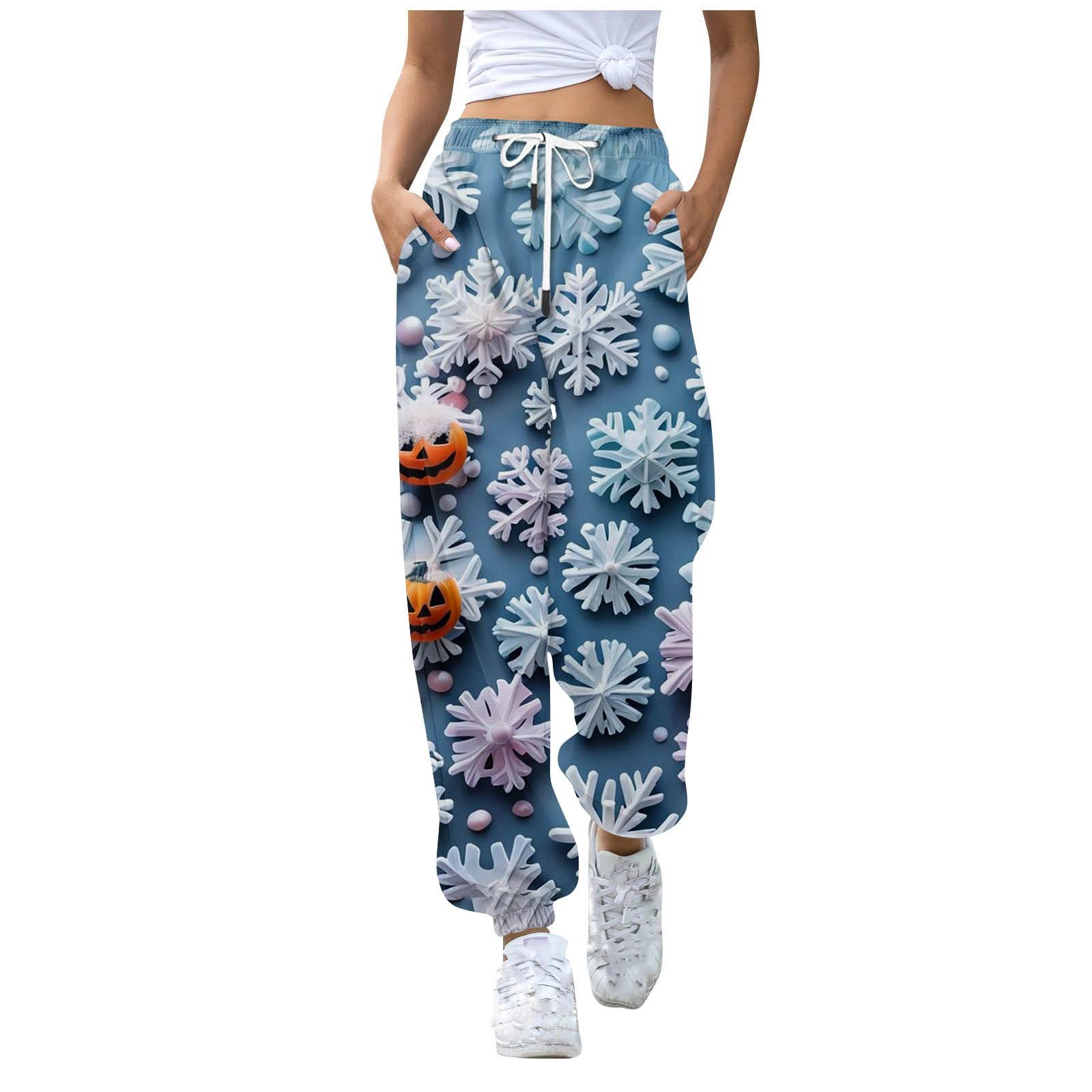 Жіночі повсякденні різдвяні штани для відпочинку з принтом Спортивні штани Штани на шнурку з еластичною талією Штани на шнурку з шнурком XXXL синій
Жіночі повсякденні різдвяні штани для відпочинку з принтом Спортивні штани Штани на шнурку з еластичною талією Штани на шнурку з шнурком XXXL синій
