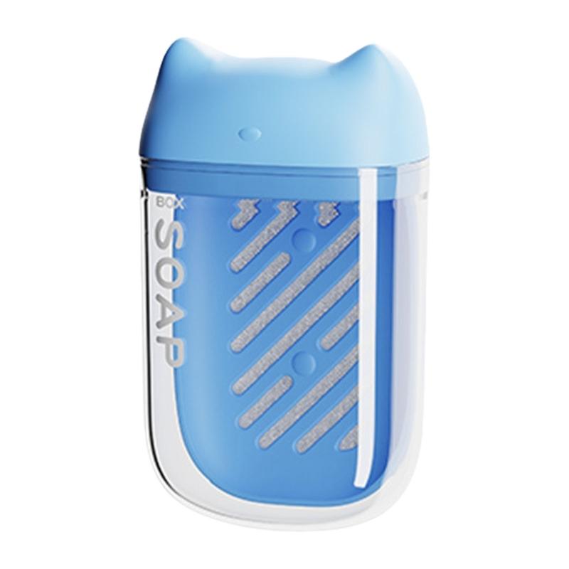Practical Soap Plate Soap Dish Holder Leakproof With Drainage Hole and Cats Ear Lid For Business Trip Convenient to Carry синий
Practical Soap Plate Soap Dish Holder Leakproof With Drainage Hole and Cats Ear Lid For Business Trip Convenient to Carry синий