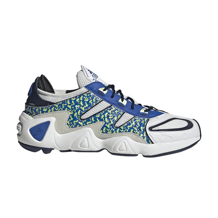 Adidas FYW S-97 Синие мужские кроссовки Белые, желтые, высокого разрешения EE5307