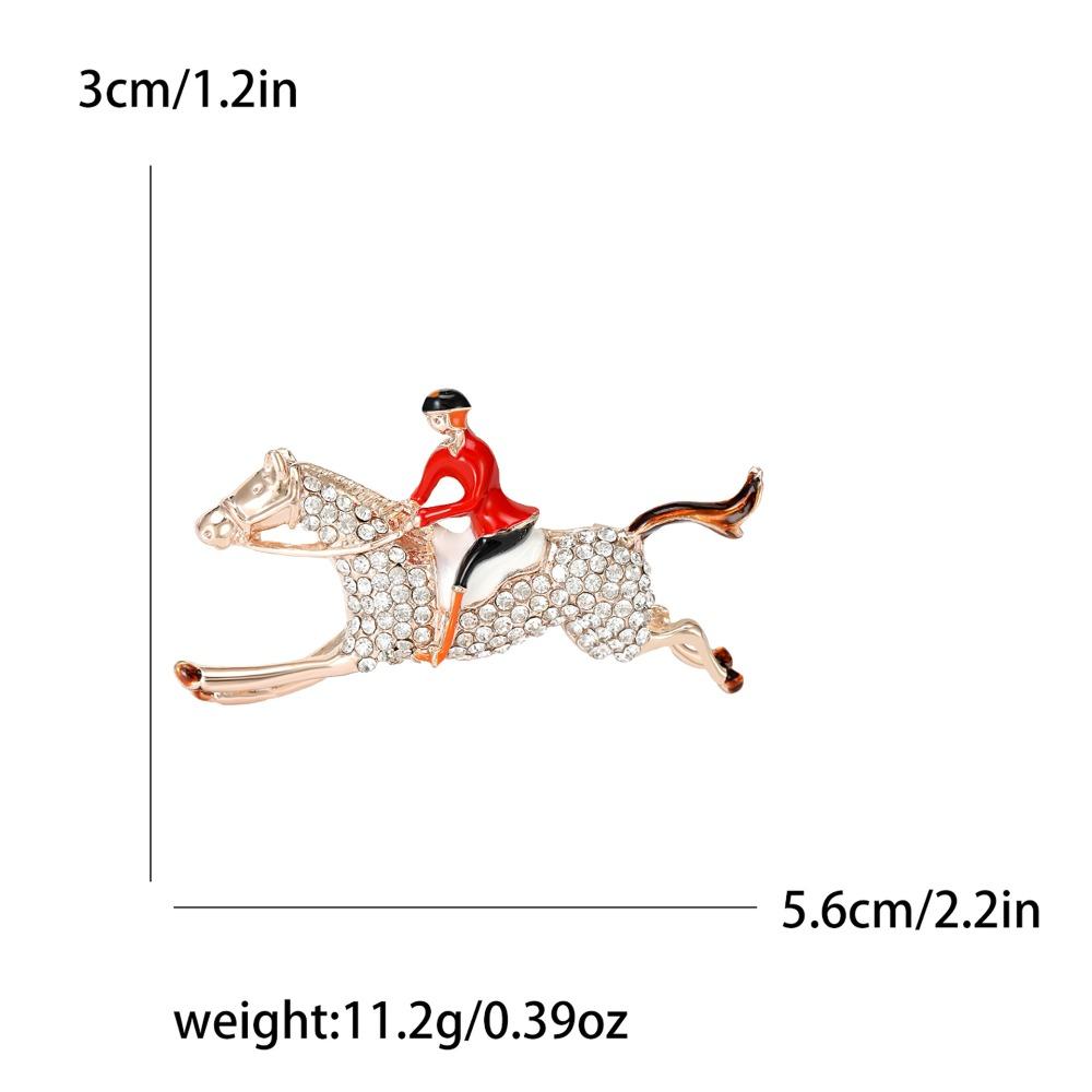 Alloy Soldier Lapel Pins Baroque-Style Lapel Decoration Vintage Horse Rider Brooch Holiday
Alloy Soldier Lapel Pins Baroque-Style Lapel Decoration Vintage Horse Rider Brooch Holiday