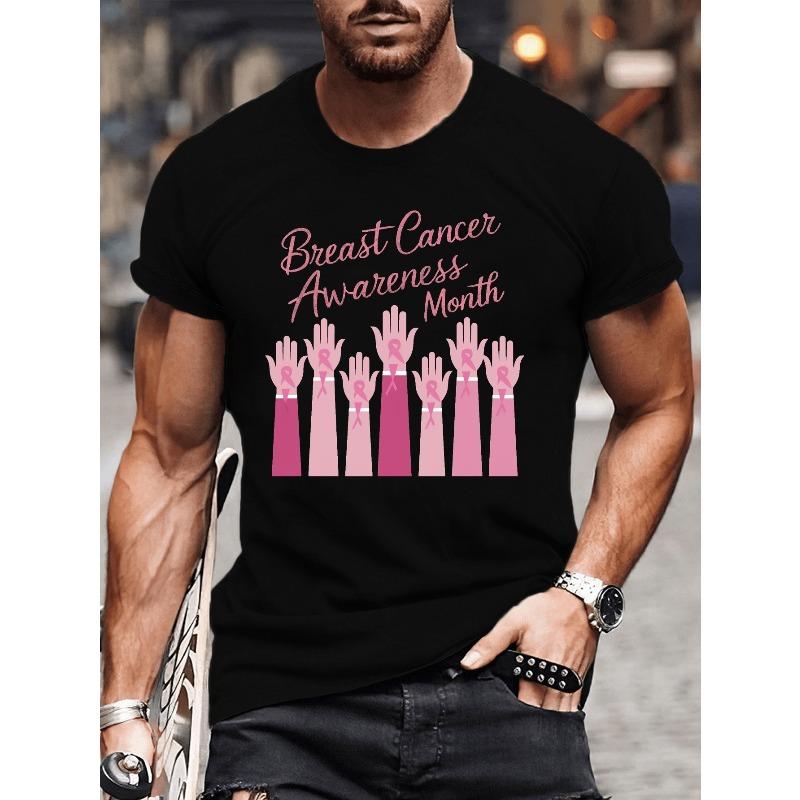 Bold Geometry, Breast Cancer Awareness Plus Size Men s T-Shirt - Casual Short Sleeve, Crew Neck, Summer Tee with Geometric Print 4XL чорний
Bold Geometry, Breast Cancer Awareness Plus Size Men s T-Shirt - Casual Short Sleeve, Crew Neck, Summer Tee with Geometric Print 4XL чорний
