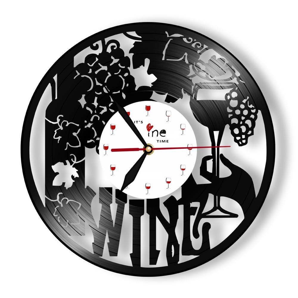 Wine Time Wine Bottles And Grapes Vinyl Record Wall Clock for Home Bar Pub Dining Room Wine House Celler Sign Retro Wall Clock
Wine Time Wine Bottles And Grapes Vinyl Record Wall Clock for Home Bar Pub Dining Room Wine House Celler Sign Retro Wall Clock